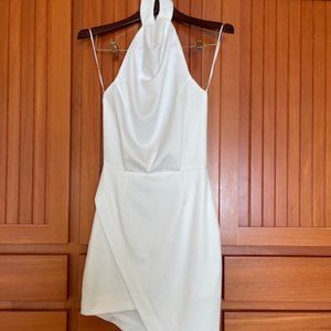 Elliat Camo Revolve Satin White Dress